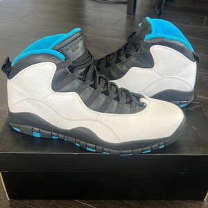 Air Jordan Retro 10 Sneaker White/Blue-Black
